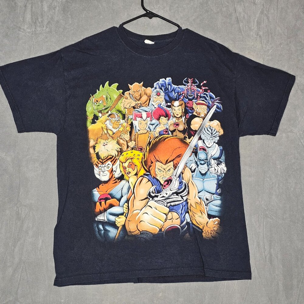Vintage Y2K Thundercat's Cartoon Promo T-Shirt Fits XL Black  A2-55